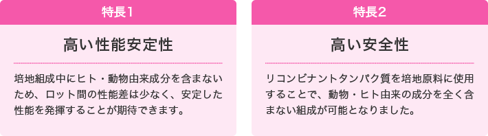 StemFit®For Differentiationの2つの特長